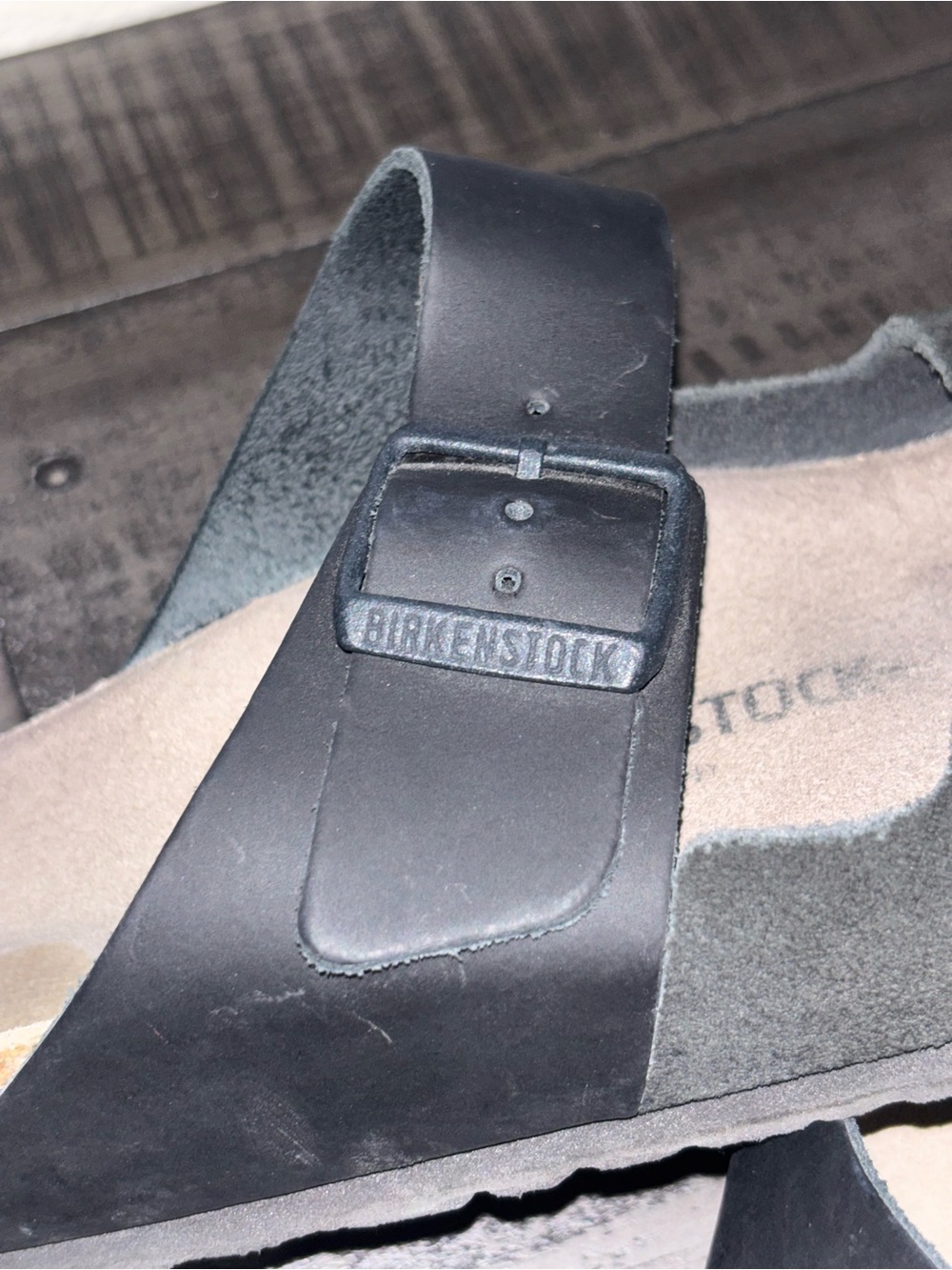 Birkenstock Arizona Split black leather and suede sandals SZ 41 - Picture 8 of 11